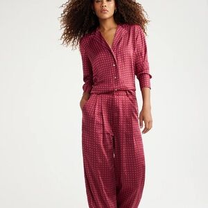 Free Assembly High Rise Satin Trousers NWT